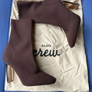 ALDO CREW chocolate brown ankle boot